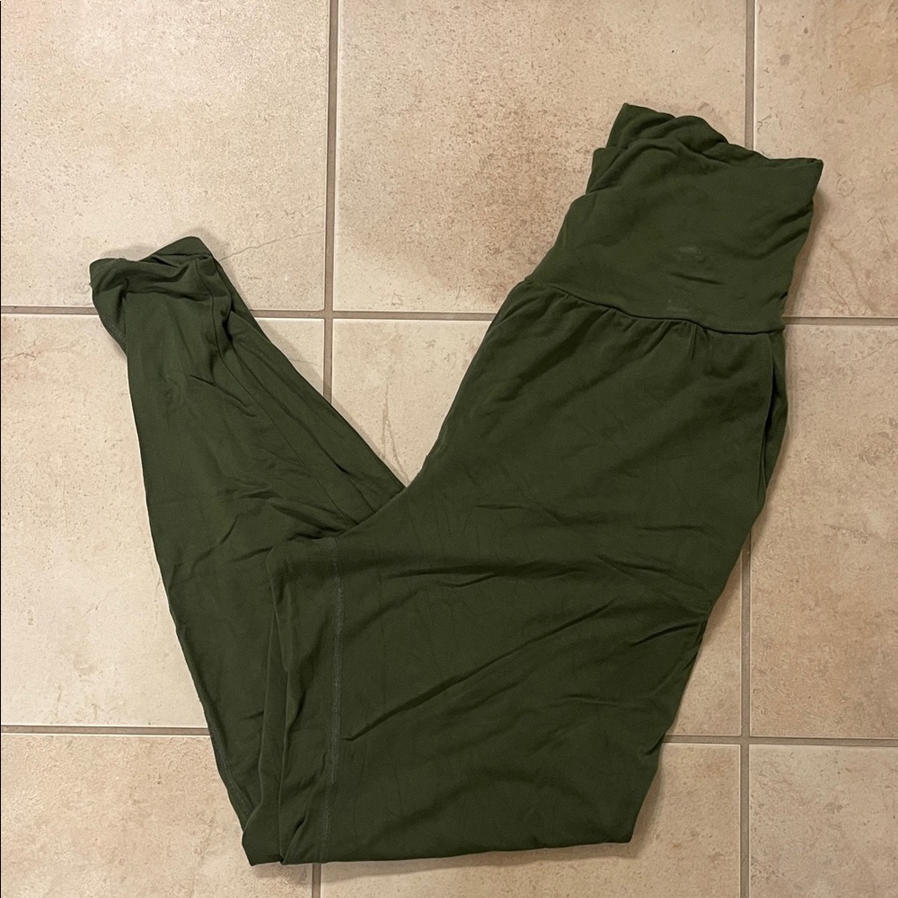 Elegant Forest Green Women's Yoga Leggings